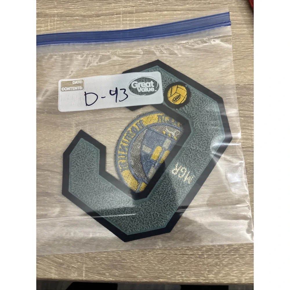 Lot Letter C MGR Football & Embroidered Crest⁠